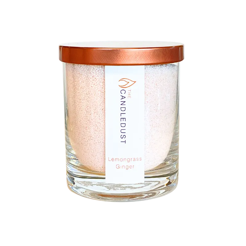 Bougie en poudre Candledust en pot de verre parfum Citronnelle Gingembre 160 g