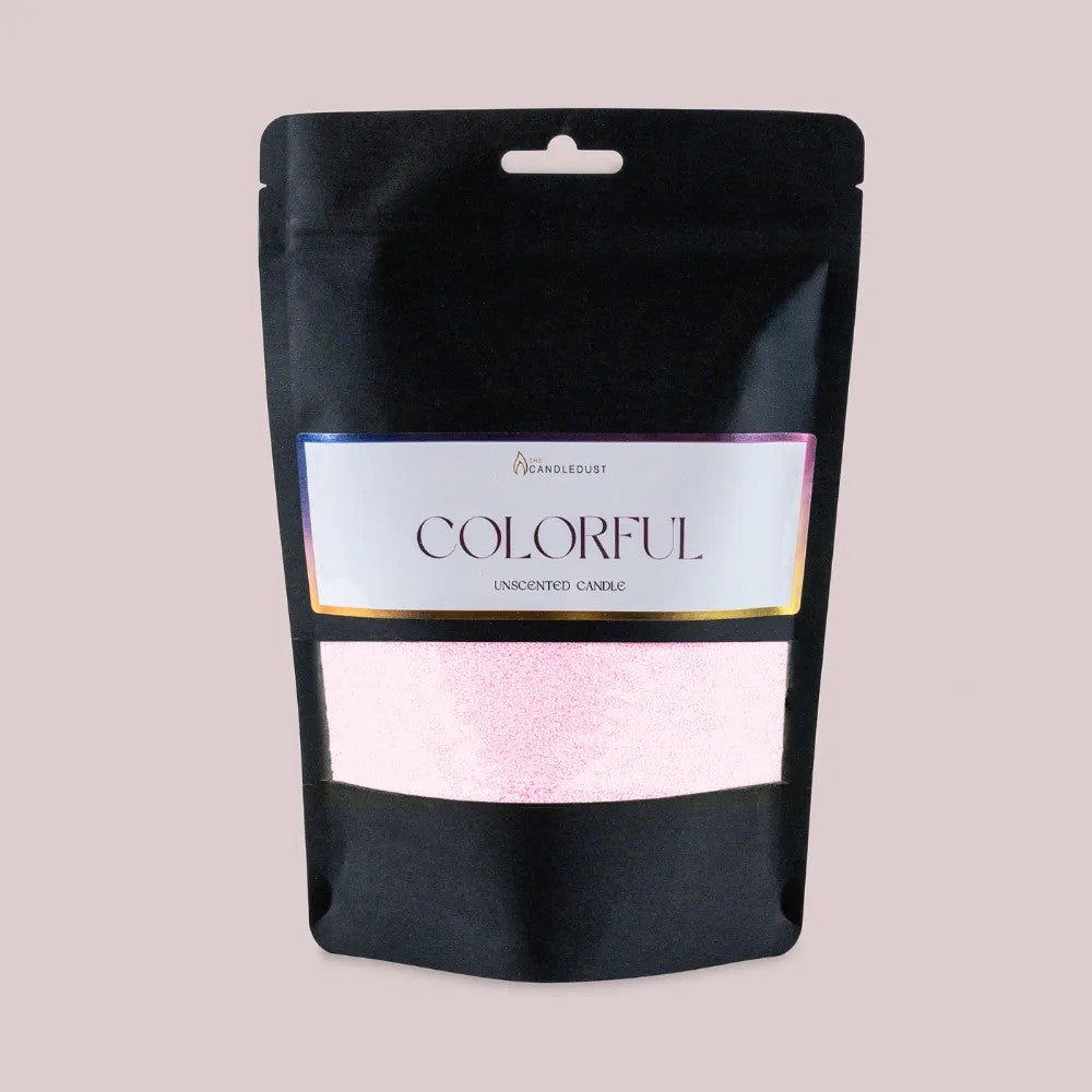 Recharge bougie en poudre Candledust sans parfum rose pastel 330 grammes, vue finale