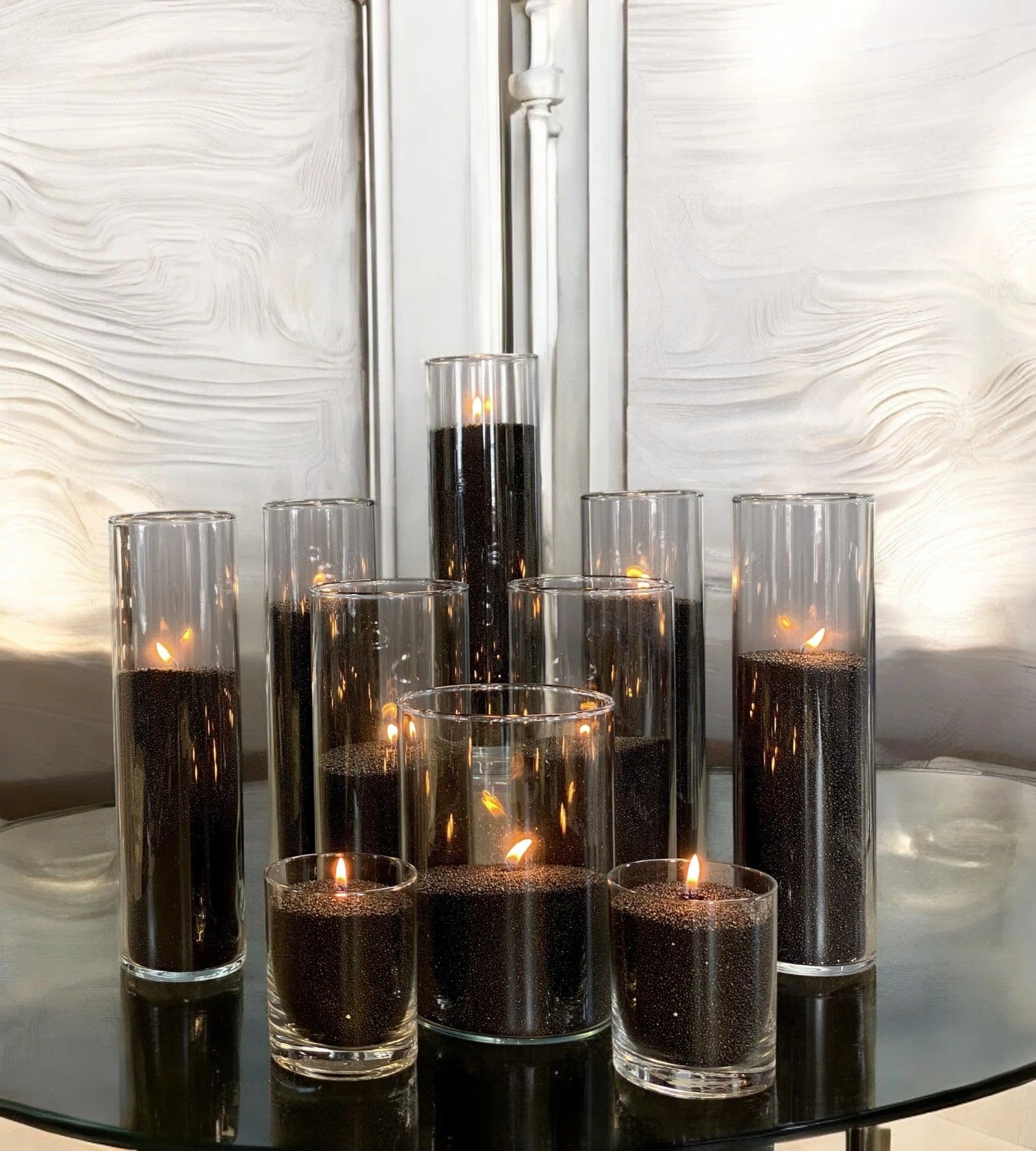 Recharge bougie en poudre Candledust sans parfum noir 330 grammes, vue alternative