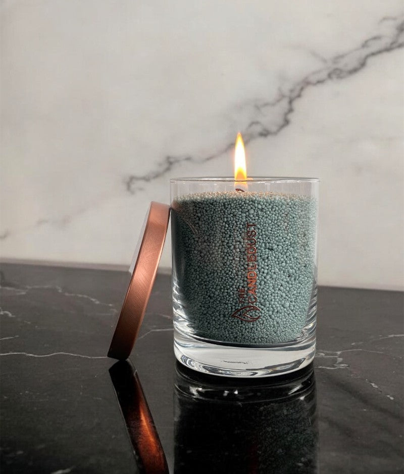 Recharge bougie en poudre Candledust sans parfum émeraude 330 grammes, vue détaillée