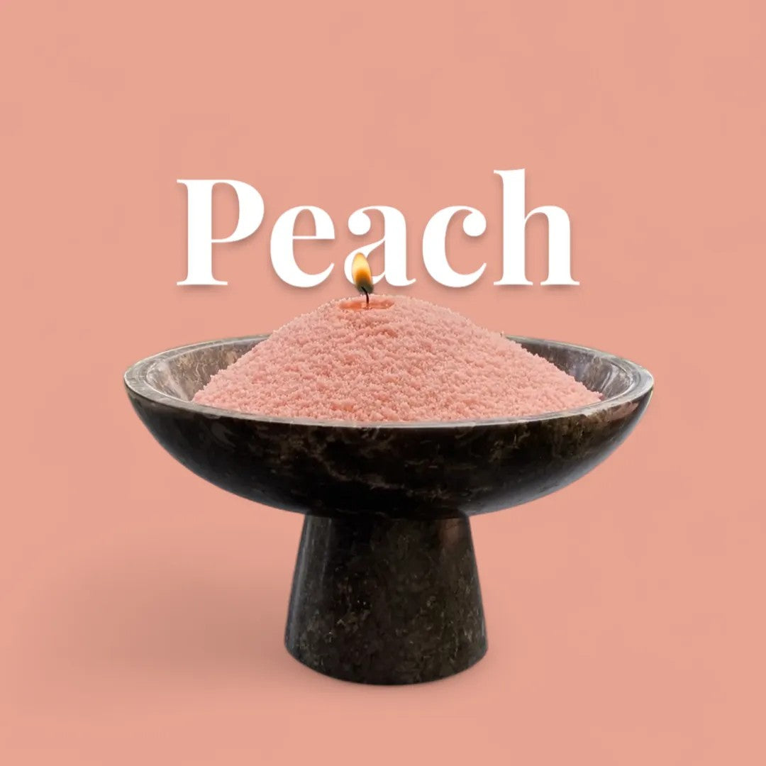 Recharge bougie en poudre Candledust sans parfum pêche 330 grammes, vue produit