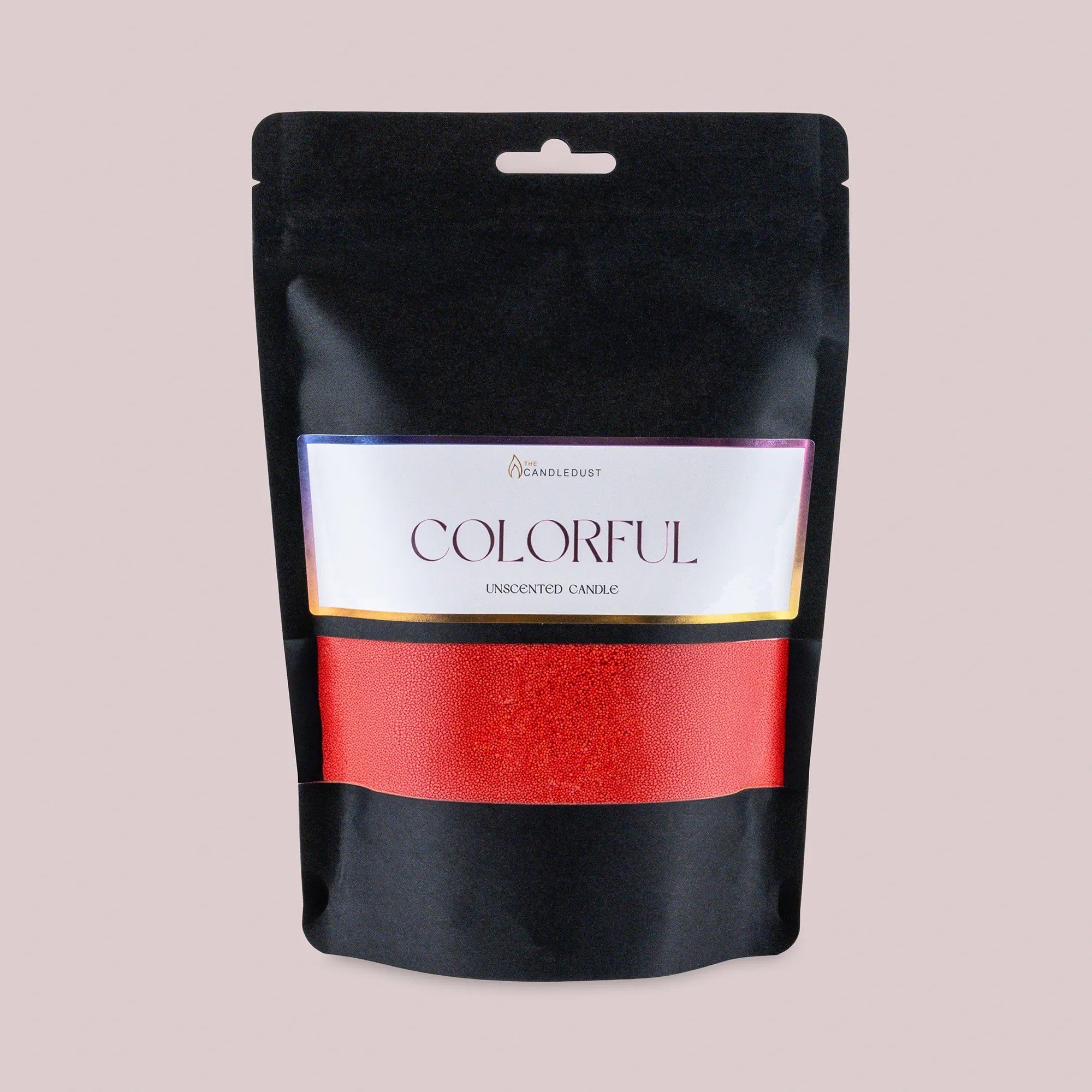Recharge bougie en poudre Candledust sans parfum rouge 330 grammes, vue finale