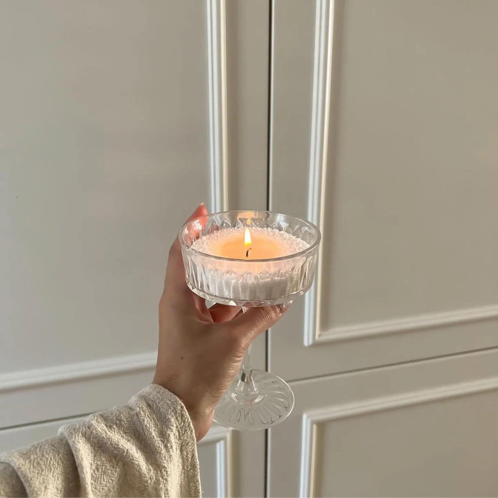 Recharge bougie en poudre Candledust sans parfum sable 330 grammes, vue alternative