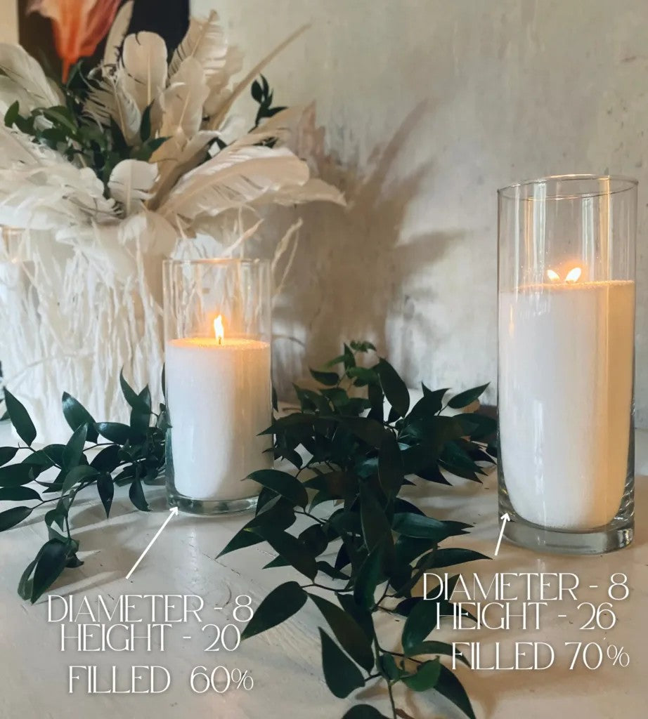 Recharge bougie en poudre Candledust sans parfum argent 330 grammes, vue éditoriale