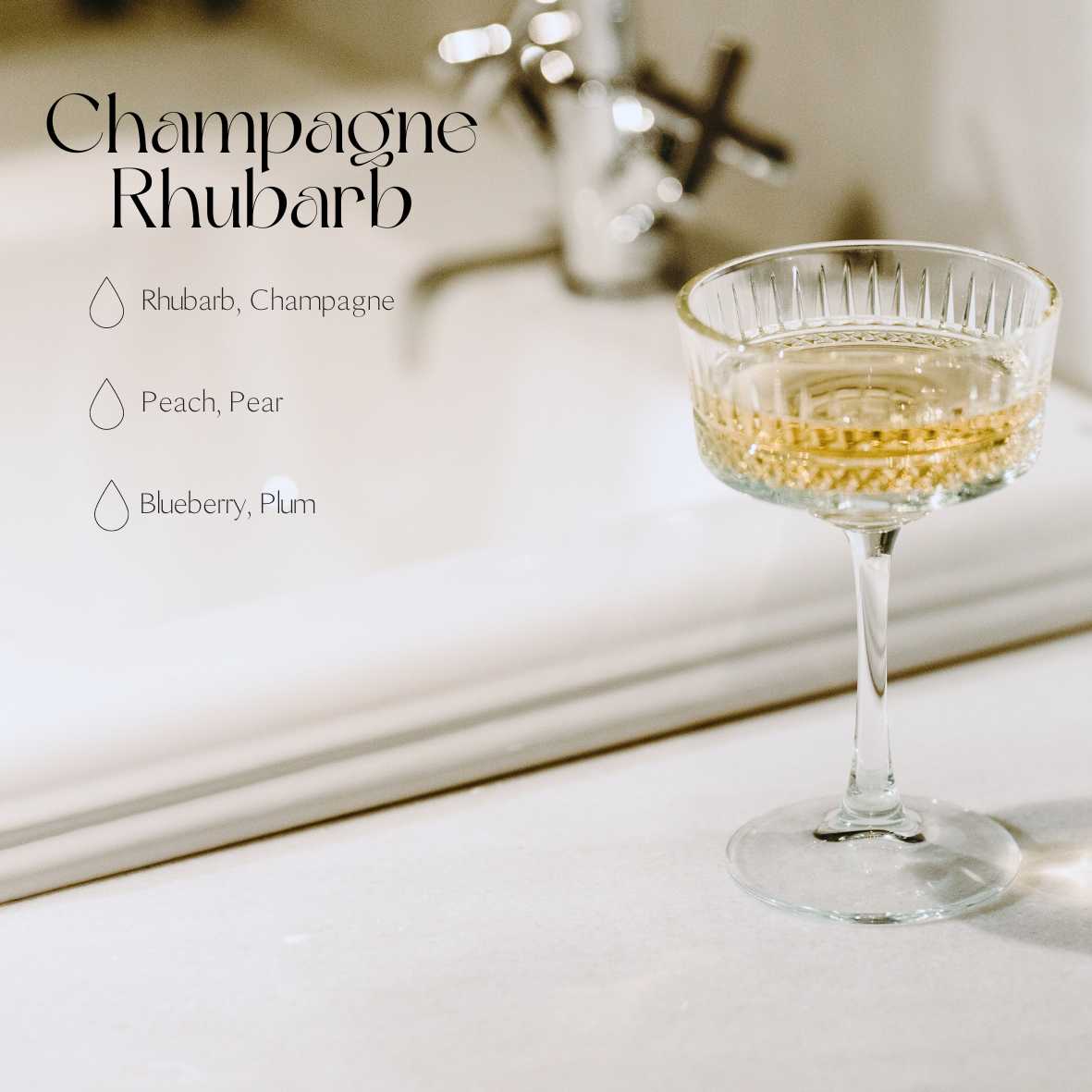 Recharge diffuseur d'ambiance Candledust 250 ml parfum rhubarbe champagne, vue éditoriale