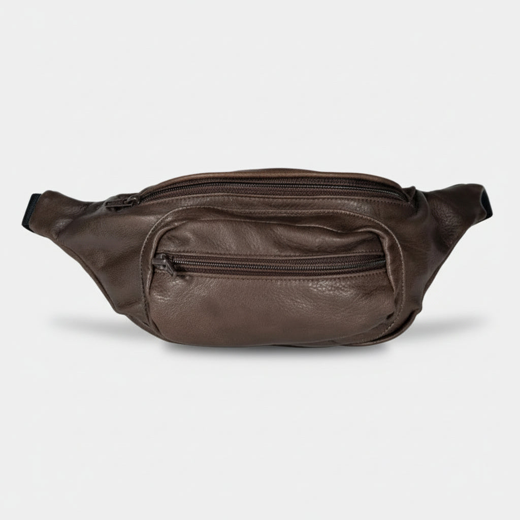 Leather Bum Bag No. 22 - Brown
