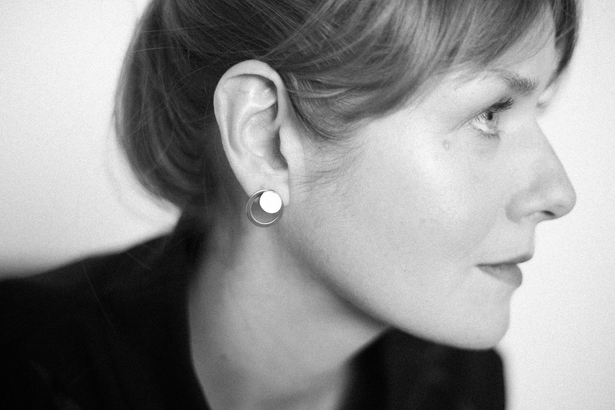 Boucles d'oreilles modèle Luna, vue produit