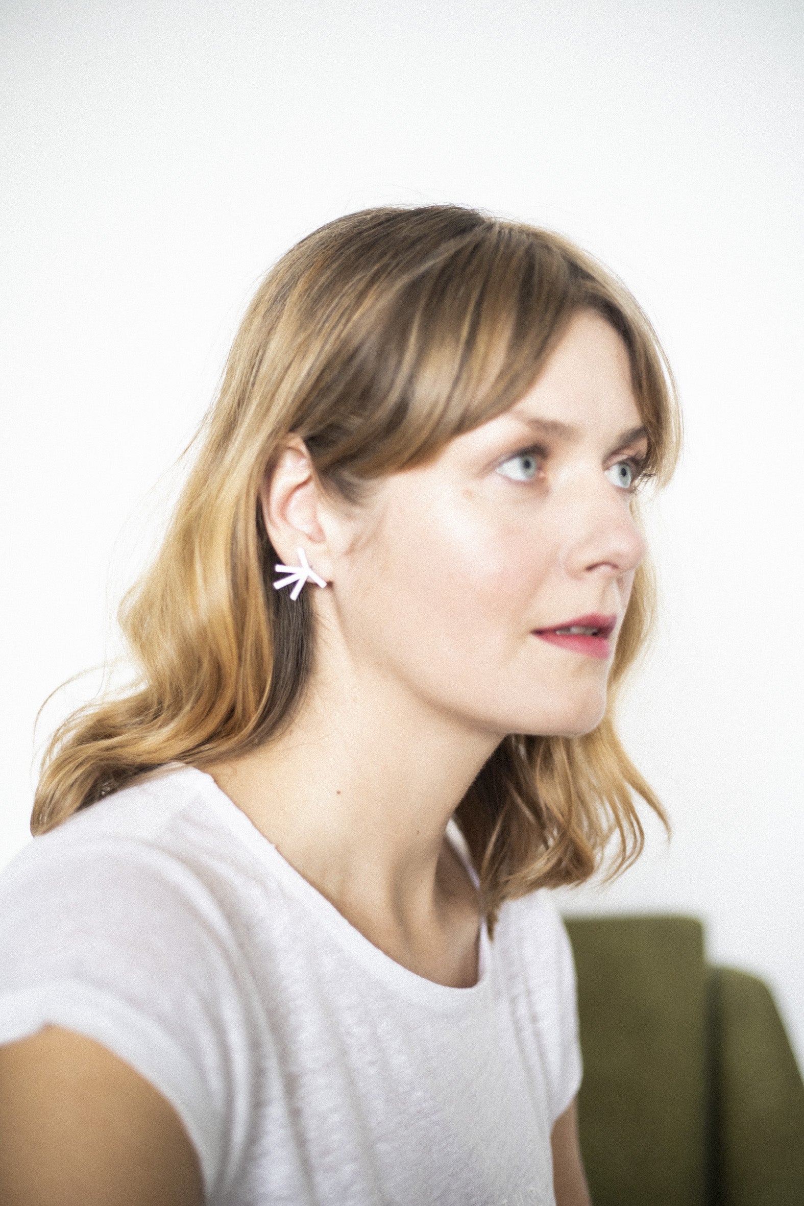 Boucles d'oreilles modèle Stella, vue verticale