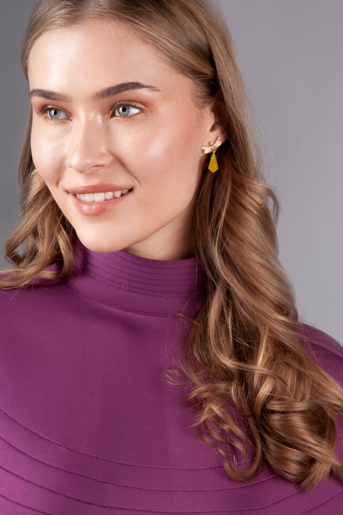 Libellula Yellow Earrings