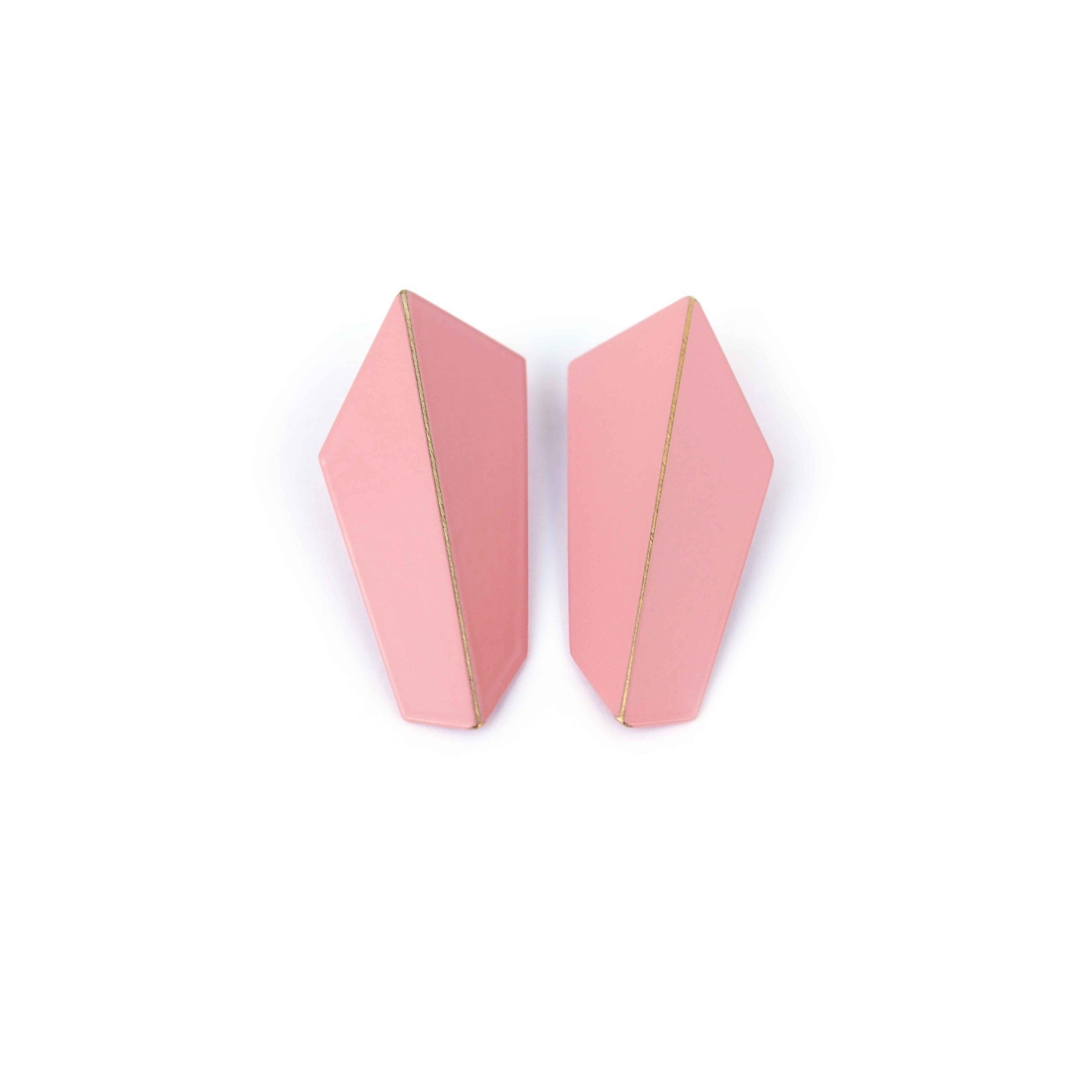 Boucles d'oreilles pliées verticales modèle Folded Vertical, vue finale