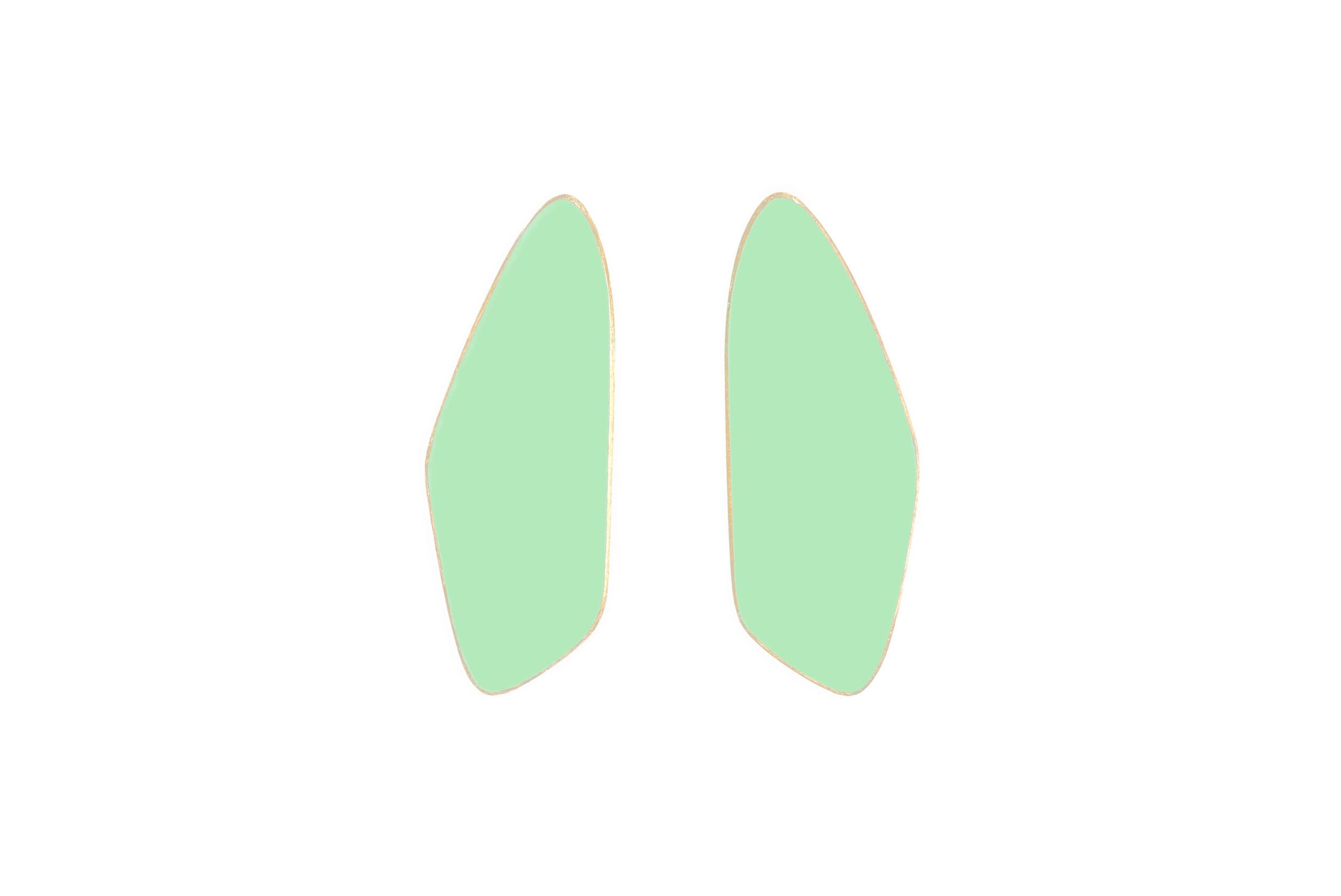 Petites boucles d'oreilles modèle Leaves, vue détaillée