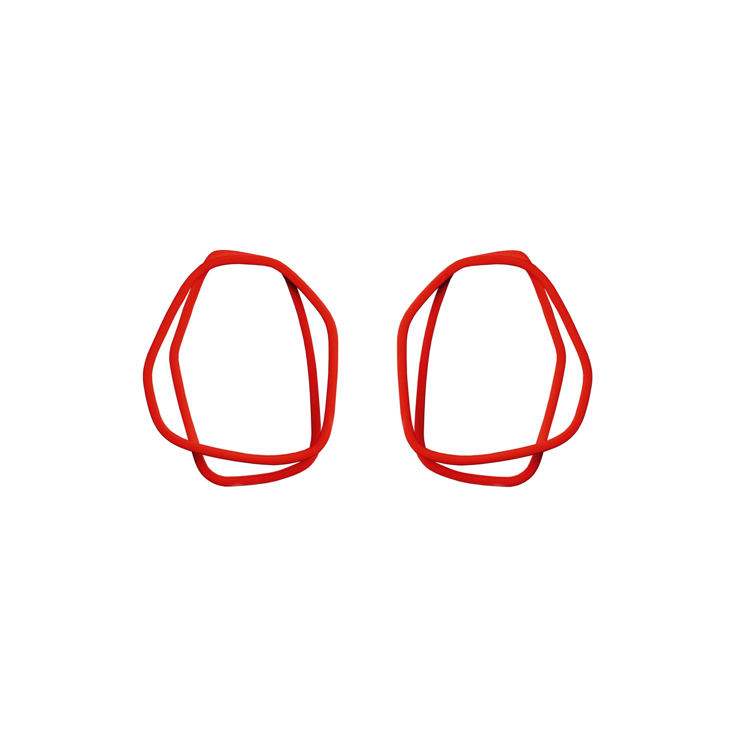 Boucles d'oreilles modèle Loops, vue éditoriale