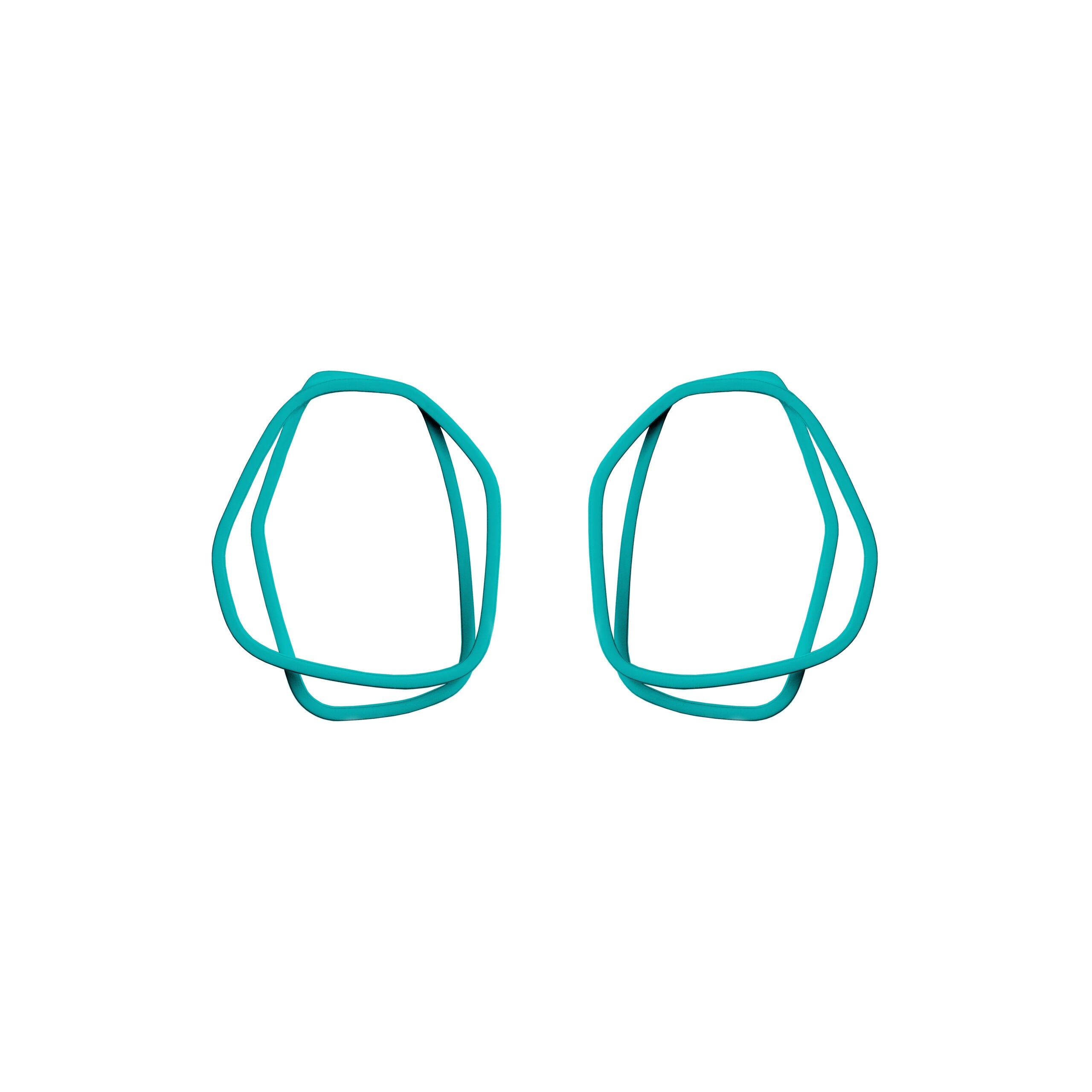 Boucles d'oreilles modèle Loops, vue verticale