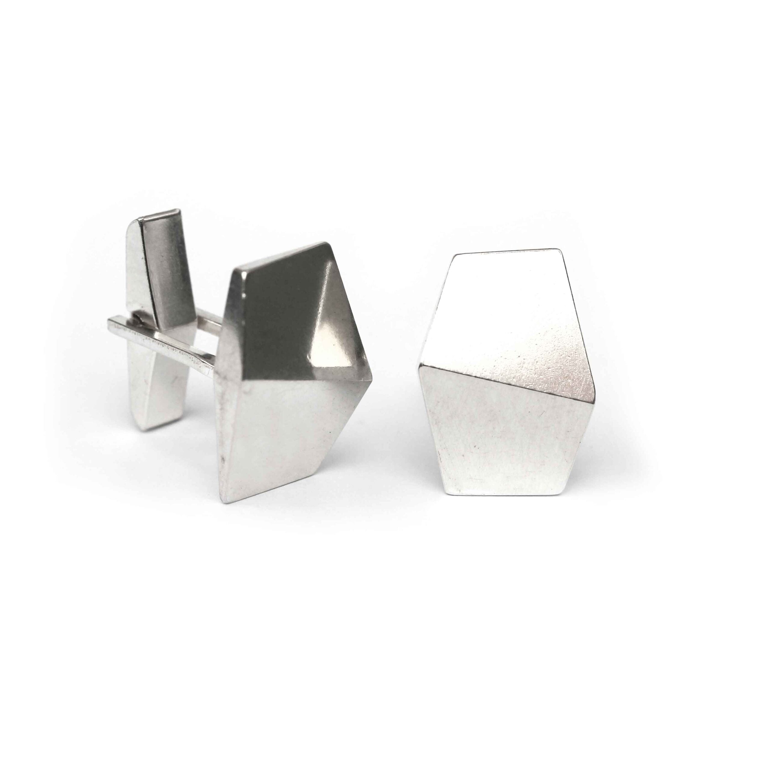 Boutons de manchette MENellery argentés, vue produit