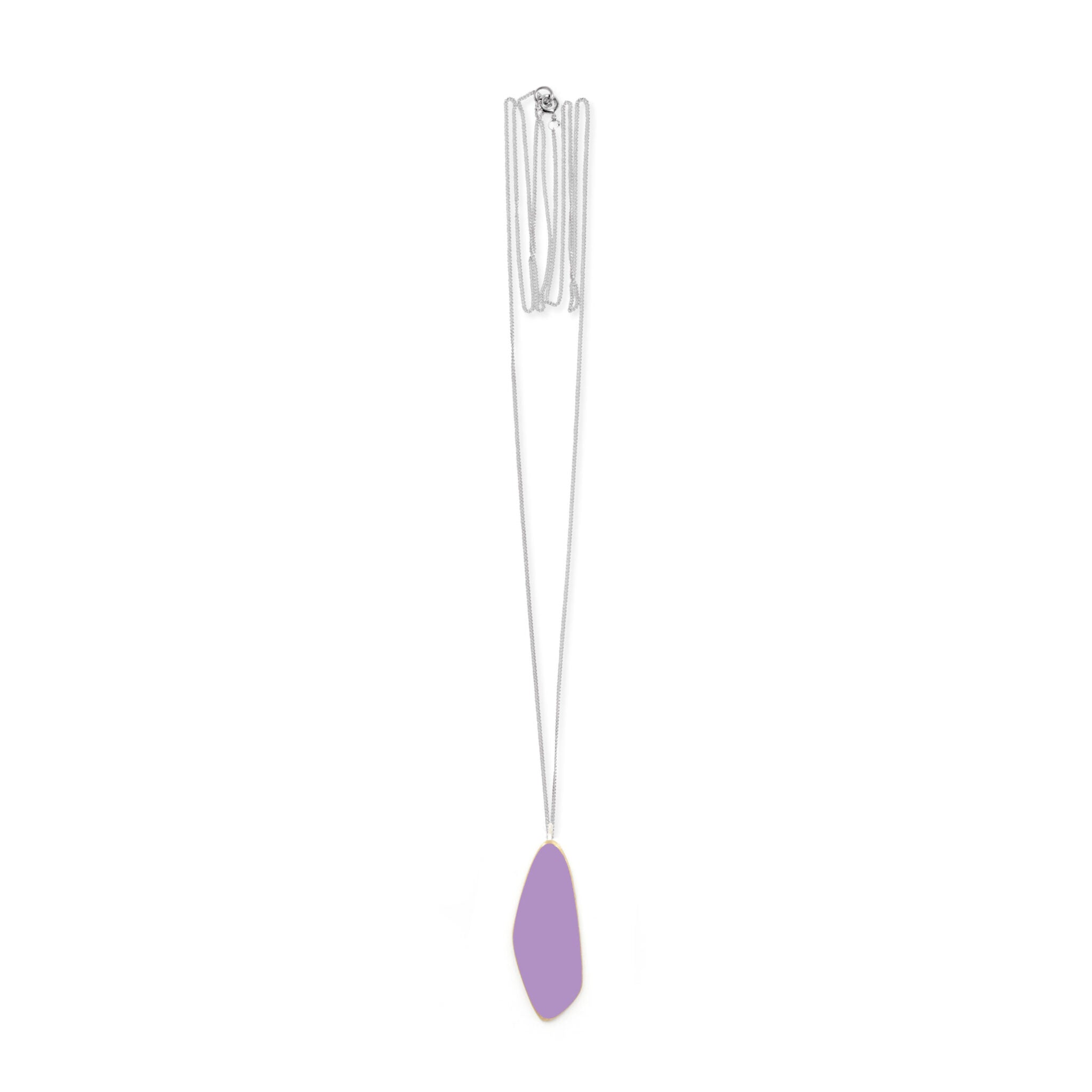 Collier modèle Leaves petite taille bleu lilas, vue alternative