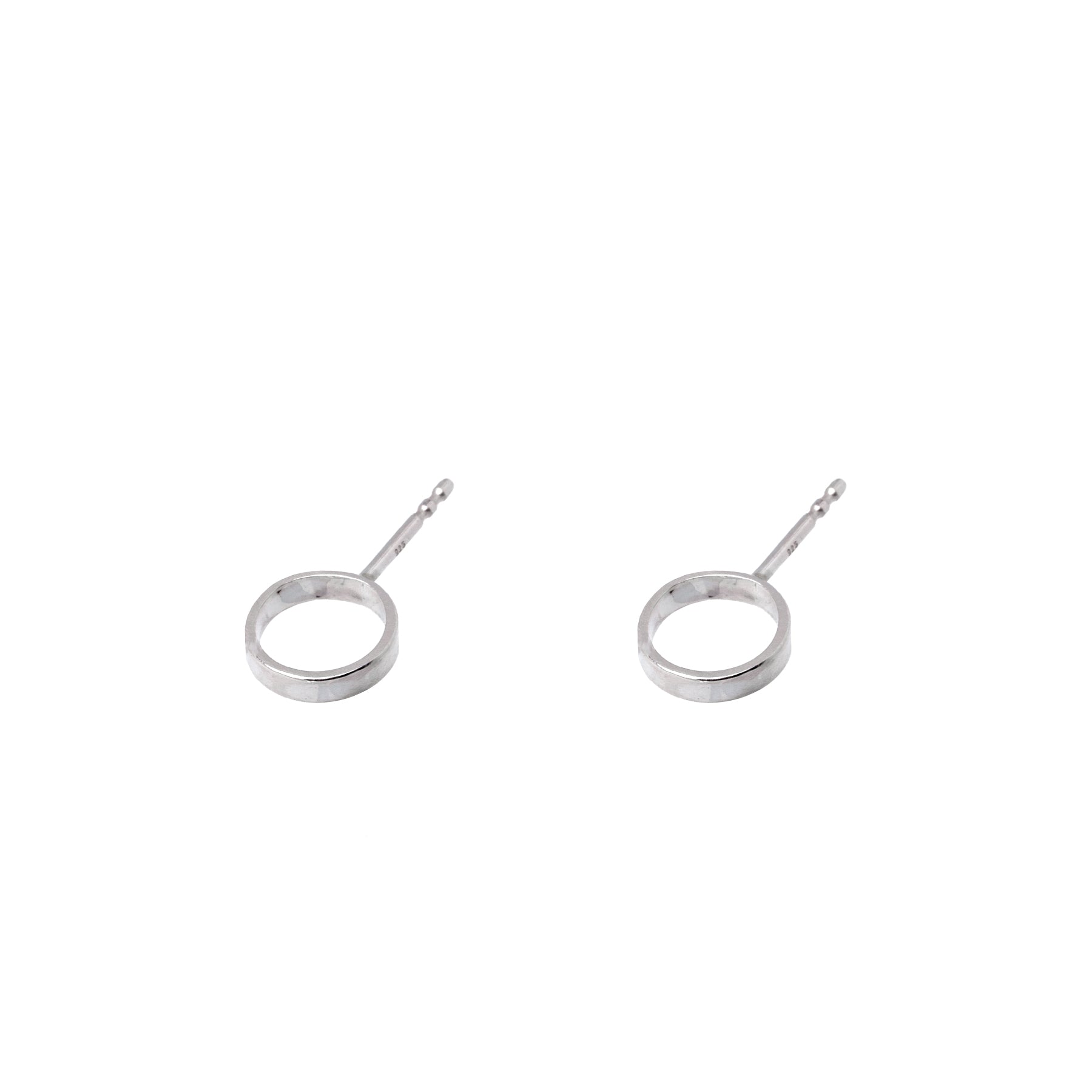 Boucles d'oreilles modèle CIRCLE en métal, vue alternative