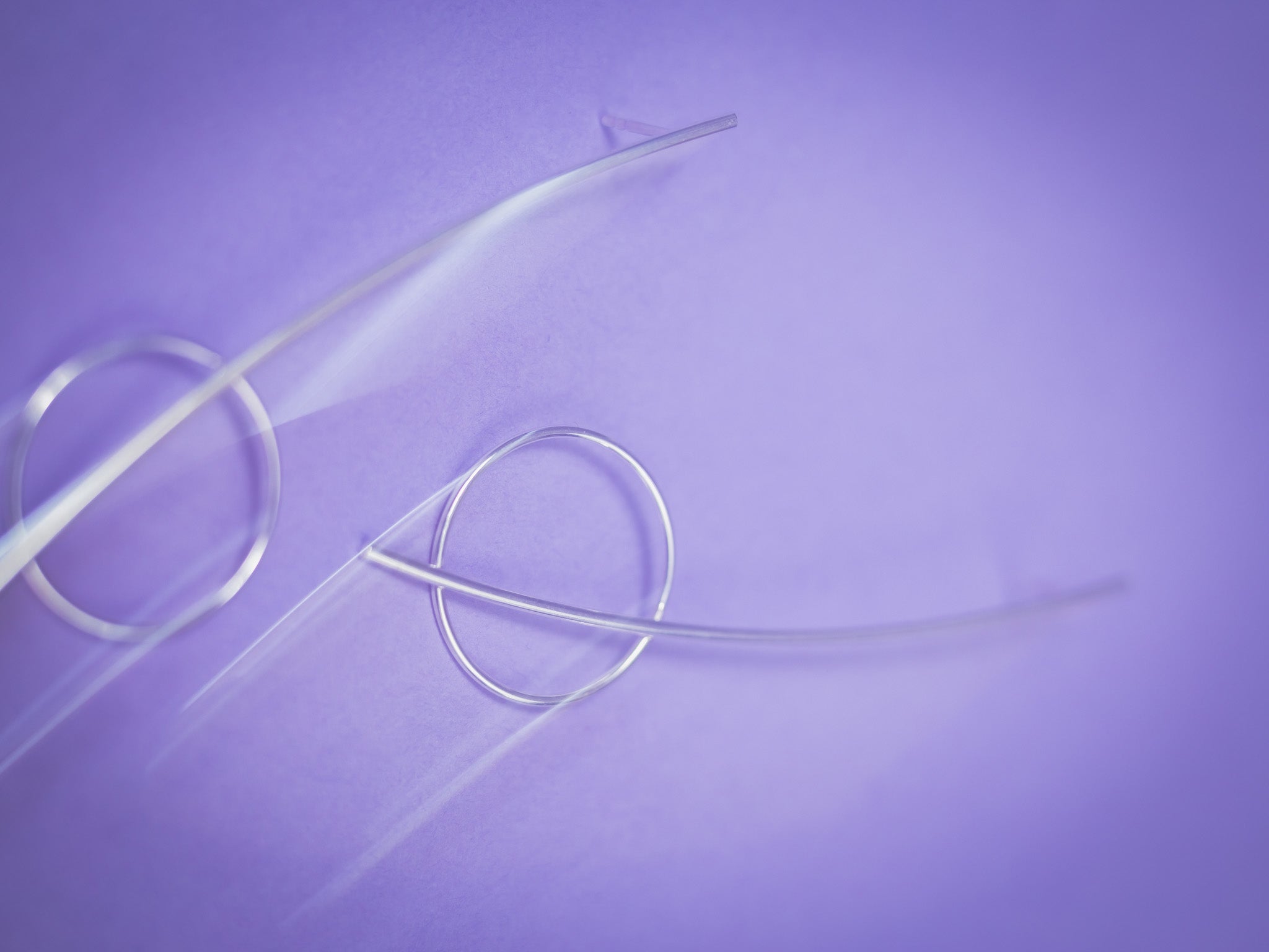 Boucles d'oreilles modèle HARMONY en métal, vue produit