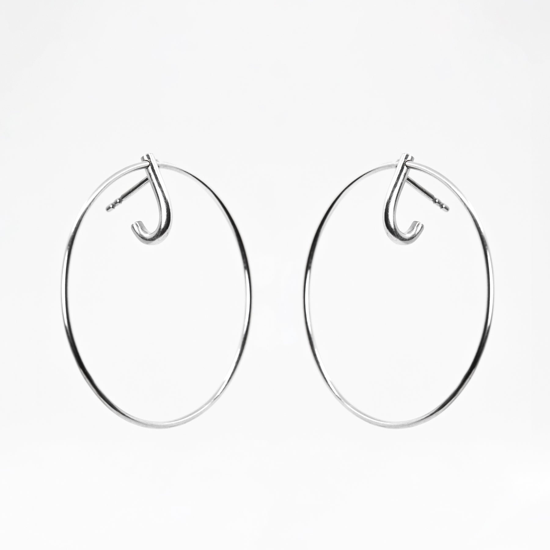 Boucles d'oreilles modèle LAYERS x2 en métal, vue produit