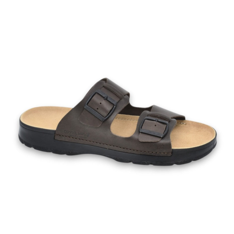 Sandales Märt en cuir marron foncé, vue produit