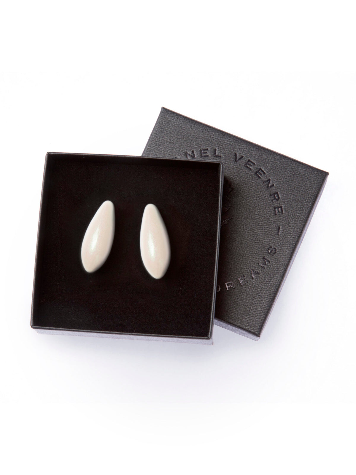 Milky Way Cream Earrings