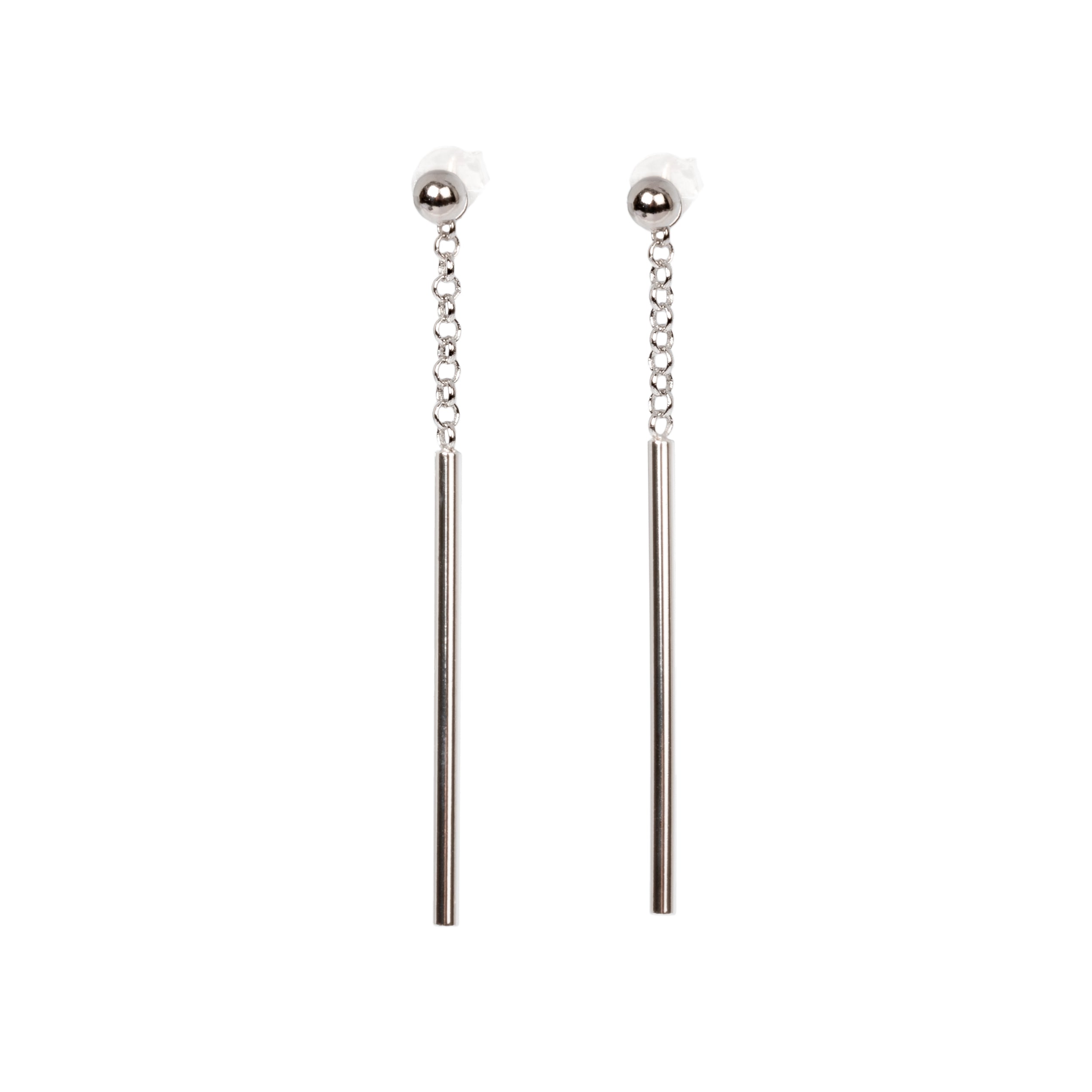 Boucles d'oreilles myamoon modèle Dots Falling argent, vue détaillée