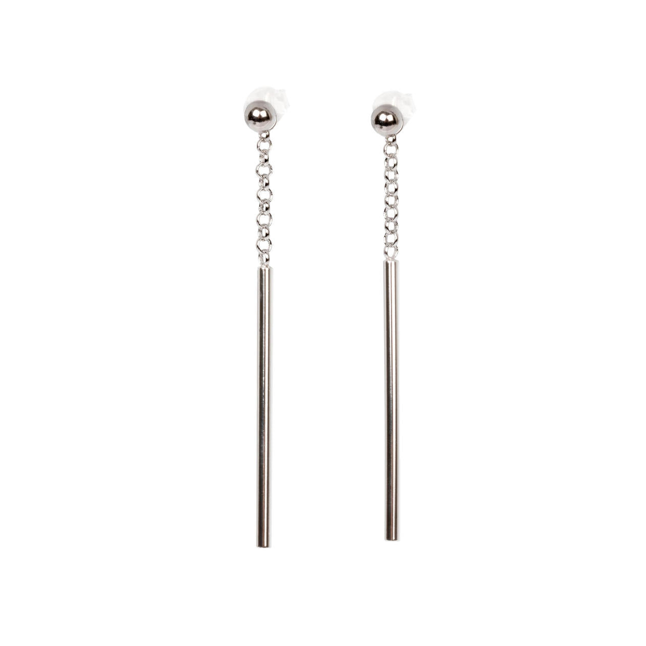 Boucles d'oreilles myamoon modèle Dots Falling argent, vue produit