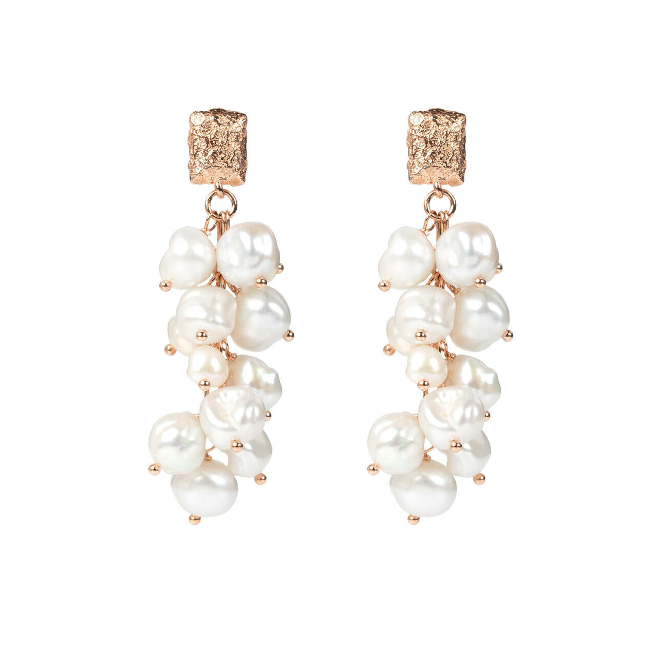 Boucles d'oreilles myamoon modèle Festive Pearls or, vue produit