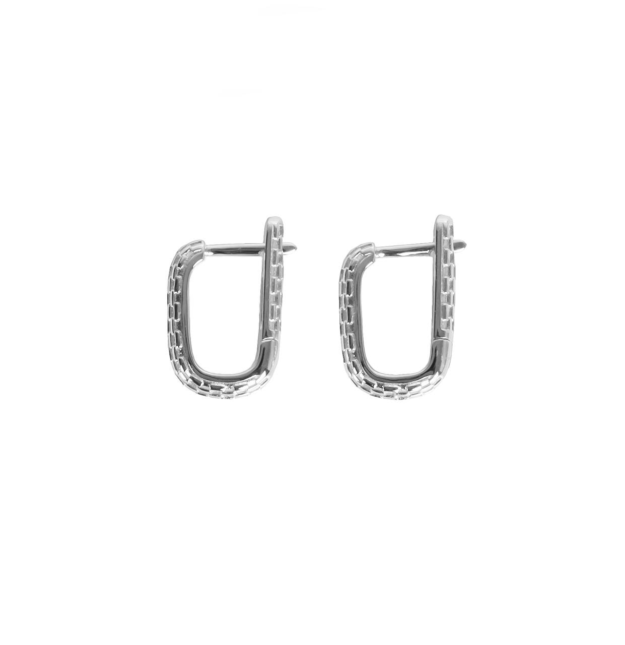 Boucles d'oreilles myamoon créoles abeille argent, vue éditoriale
