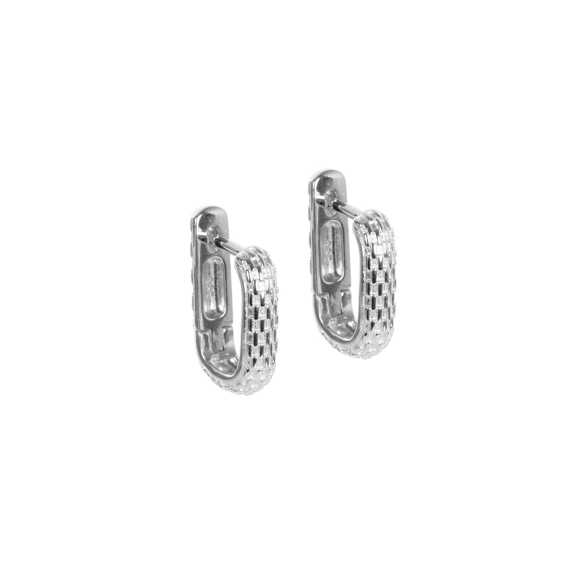 Boucles d'oreilles myamoon créoles abeille argent grand format, vue finale