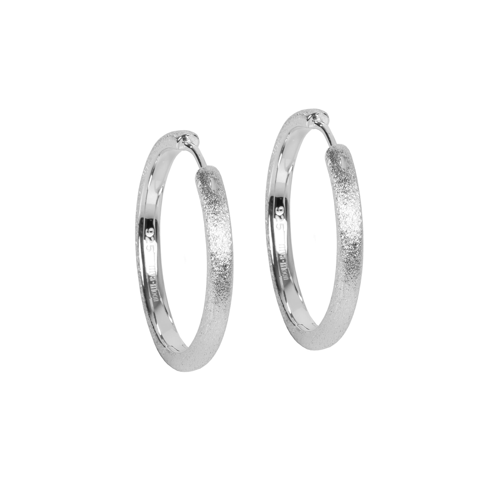 Créoles myamoon modèle Sugar Hoops L argent, vue détaillée