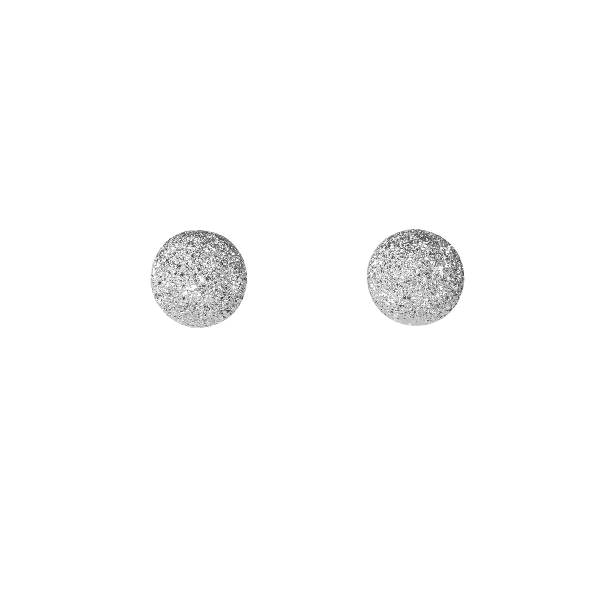 Boucles d'oreilles myamoon modèle Sugarball argent, vue verticale
