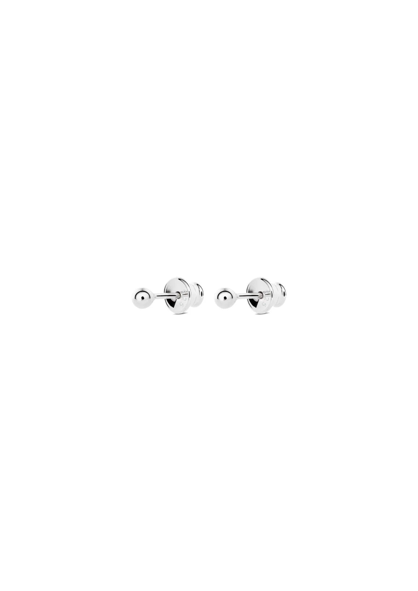 Boucles d'oreilles Pin Up NO MORE en argent, vue détaillée