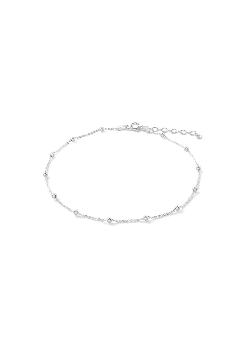 Bracelet de cheville Mini Bubble NO MORE en argent sterling, vue alternative