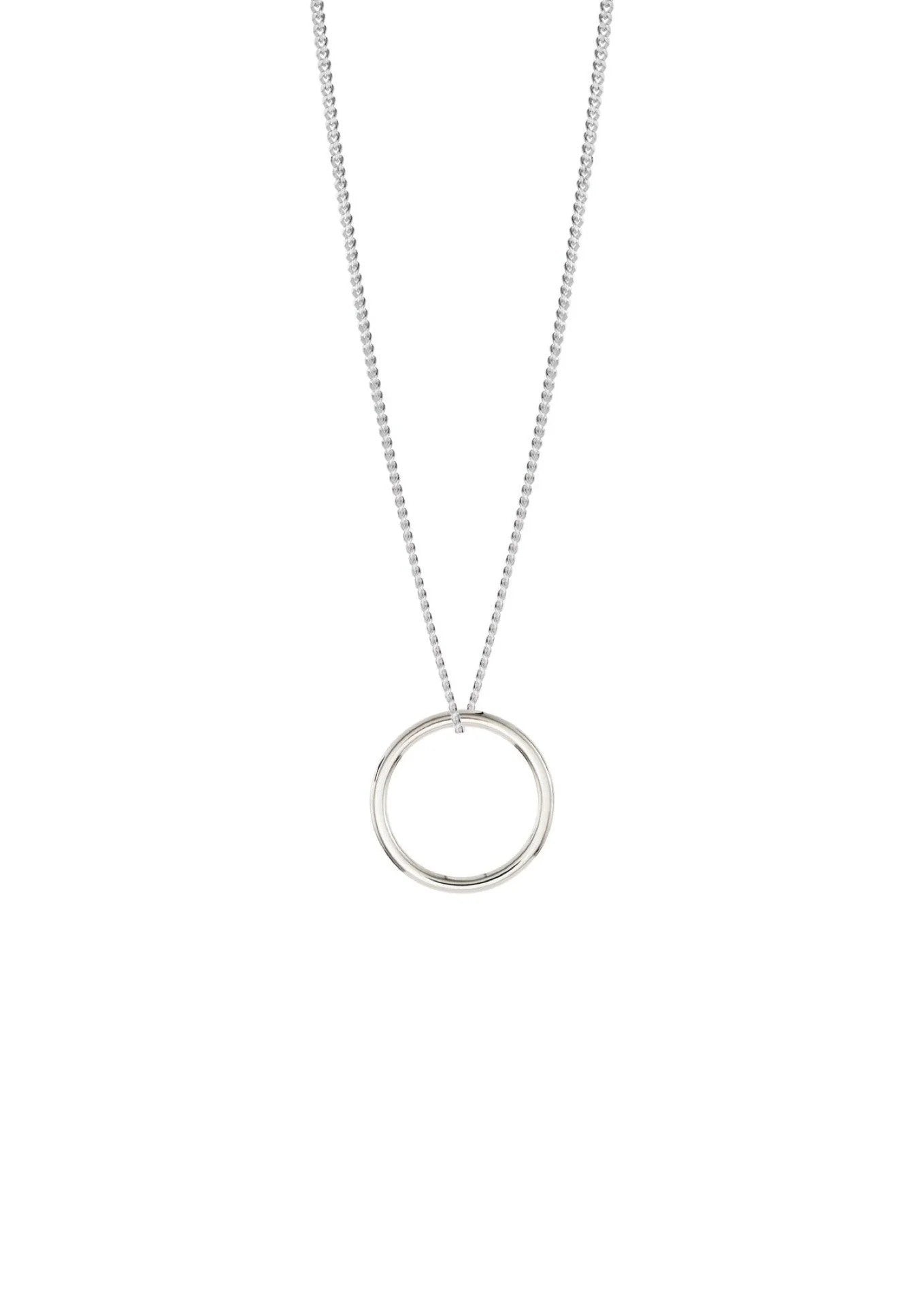 Collier Circle NO MORE en argent, vue alternative