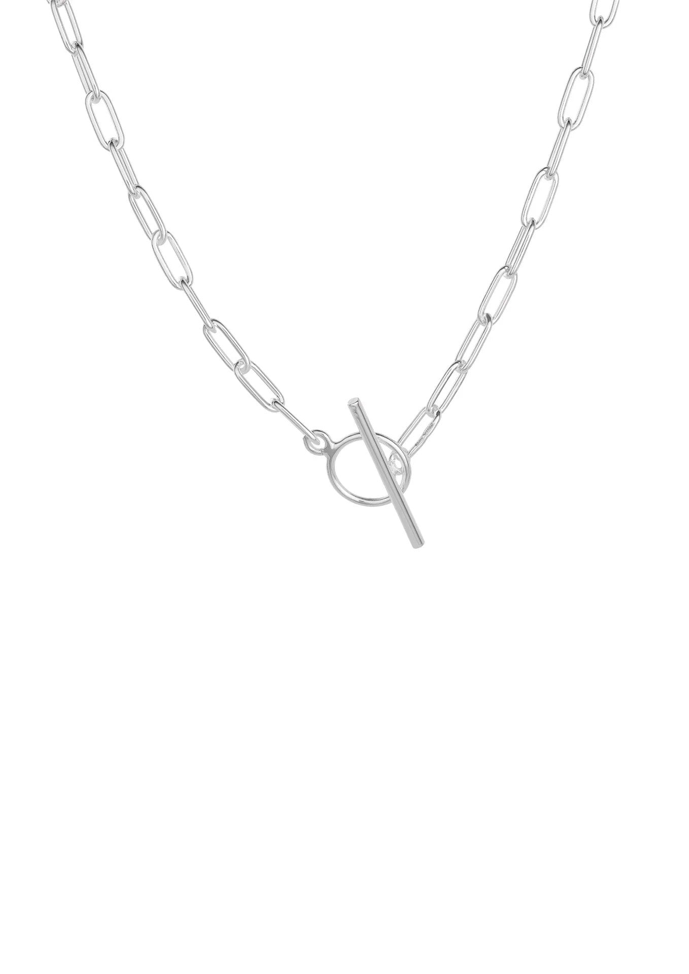 Ras-de-cou Paper Clip NO MORE en argent, vue alternative finale