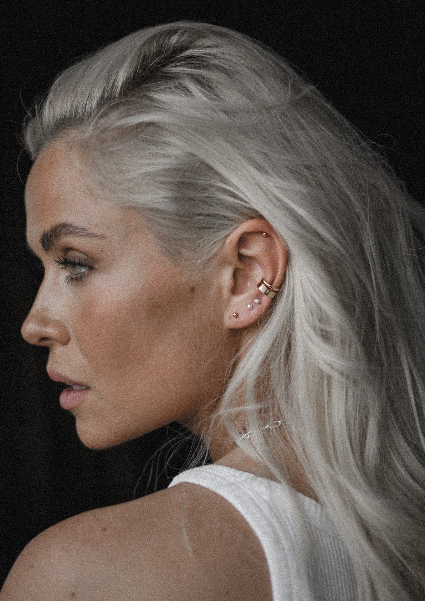 Boucles d'oreilles Pin Up NO MORE en argent, vue alternative finale