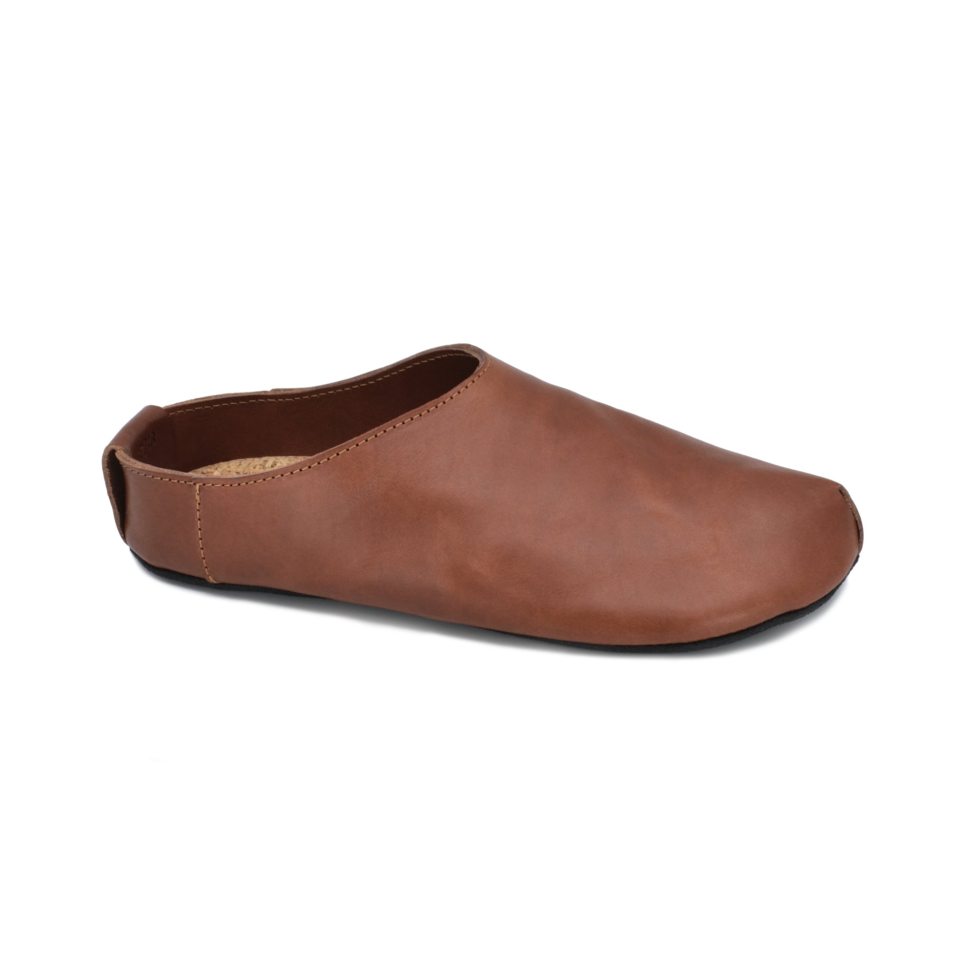 Chaussons TOKU Kyoto en cuir marron, vue alternative studio