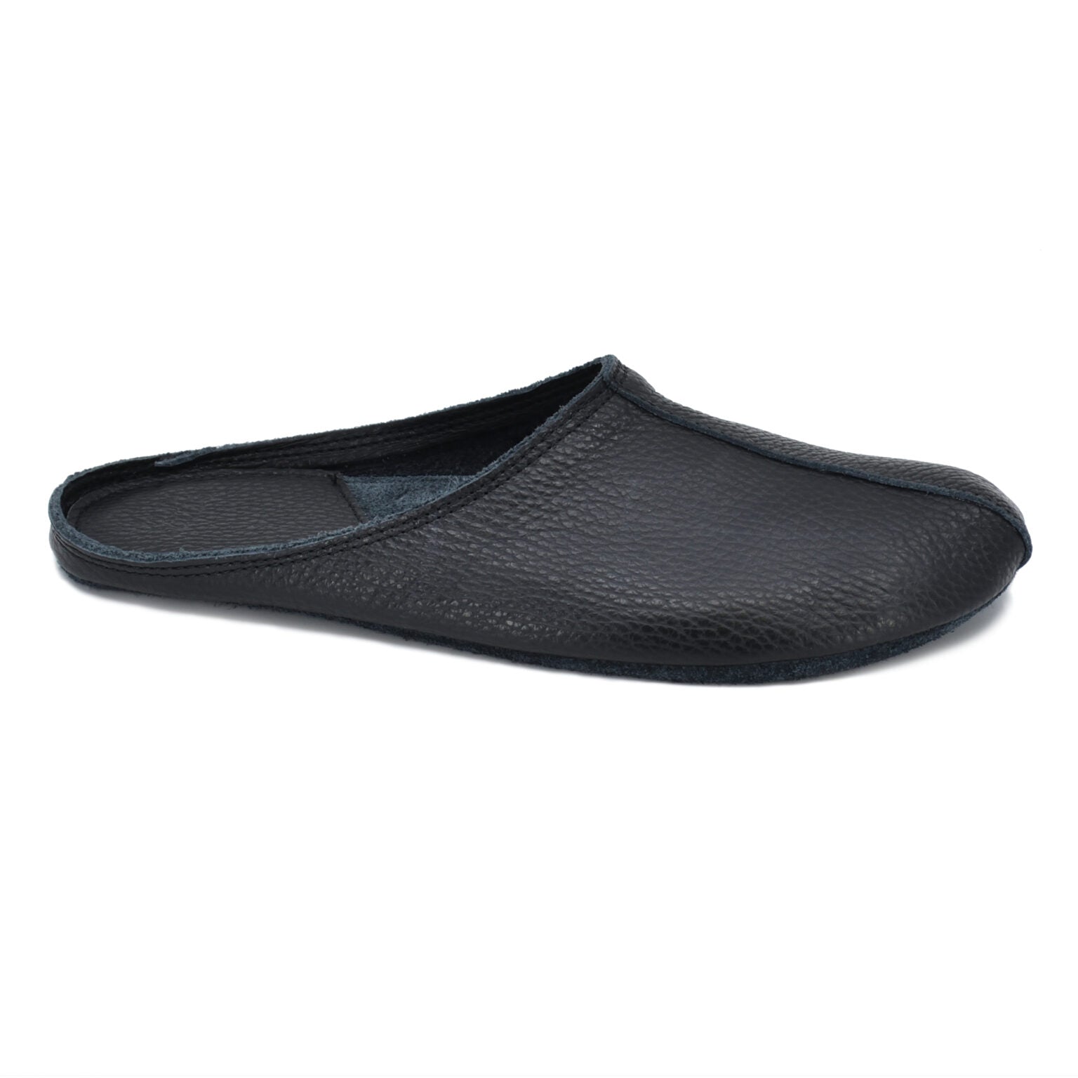 Chaussons Sulbi en feutre noir, vue détaillée