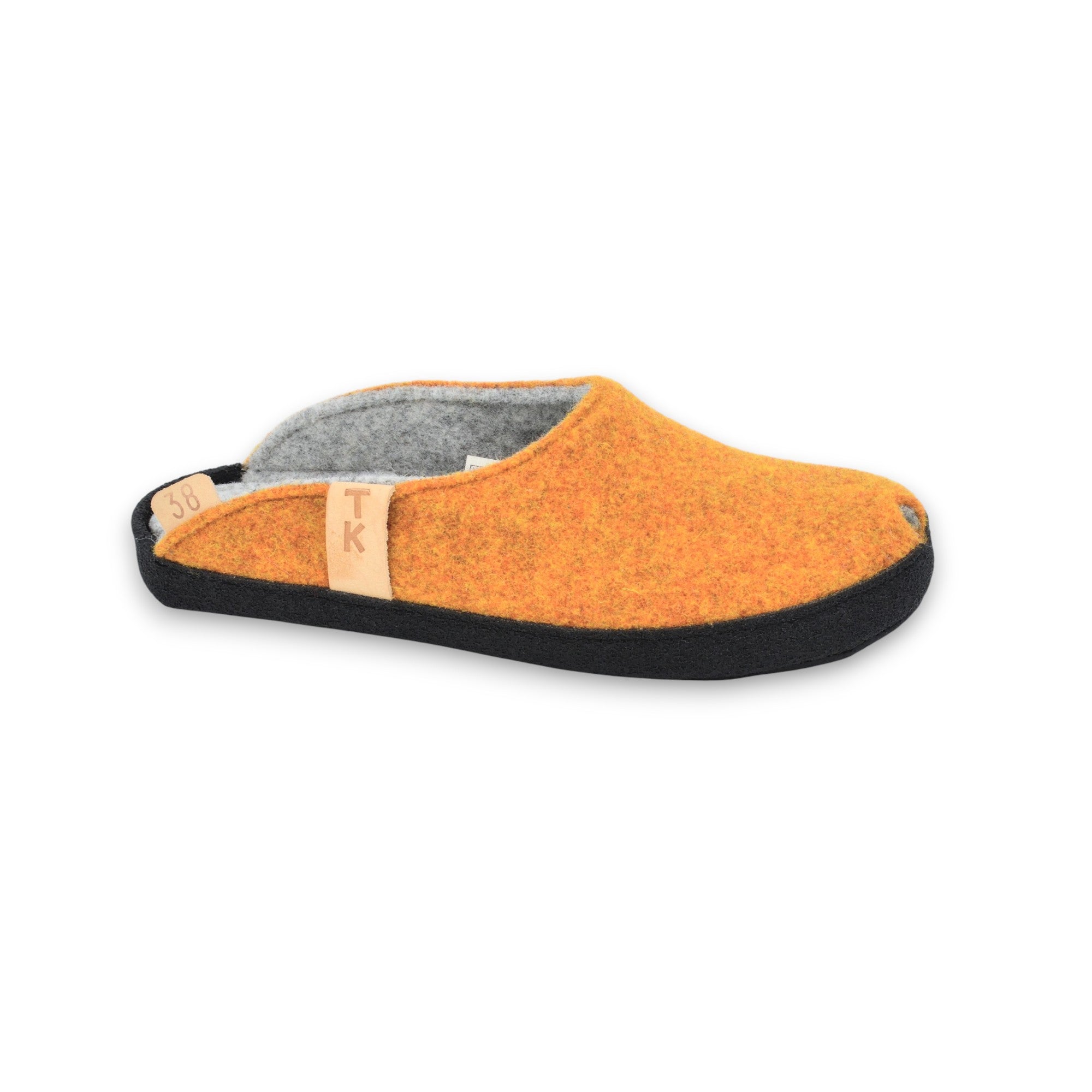 Chaussons TOKU Brussels en cuir curcuma, vue alternative