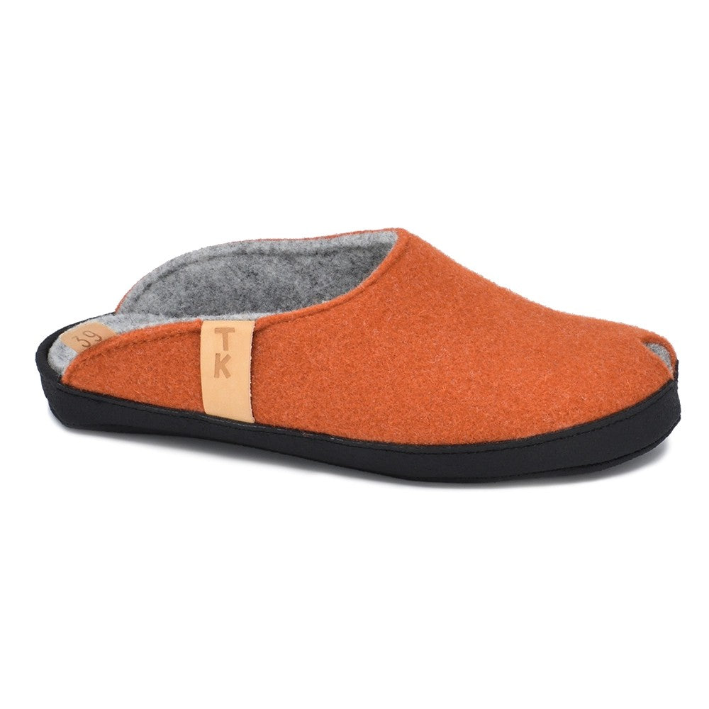 Chaussons TOKU Brussels en cuir terracotta, vue alternative