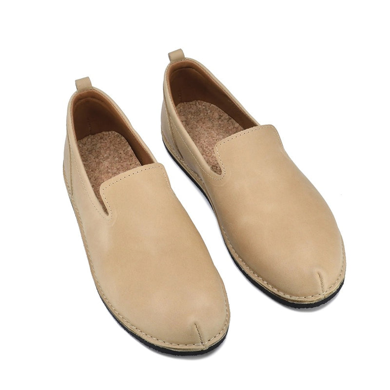 Chaussures TOKU London en cuir beige classique, vue alternative
