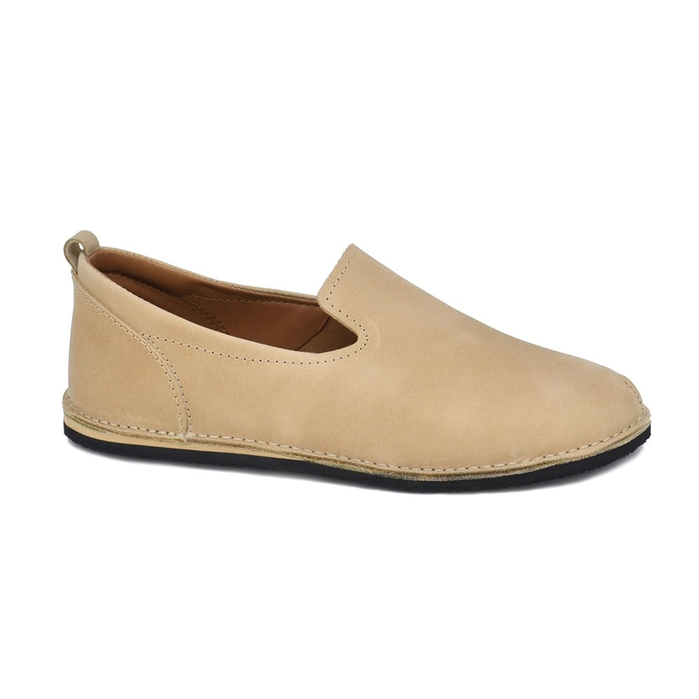 Chaussures TOKU London en cuir beige classique, vue détaillée