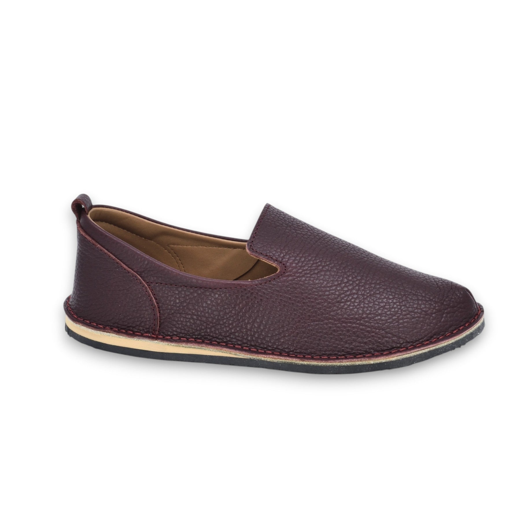 Chaussures TOKU London en cuir rouge cerise classique, vue alternative