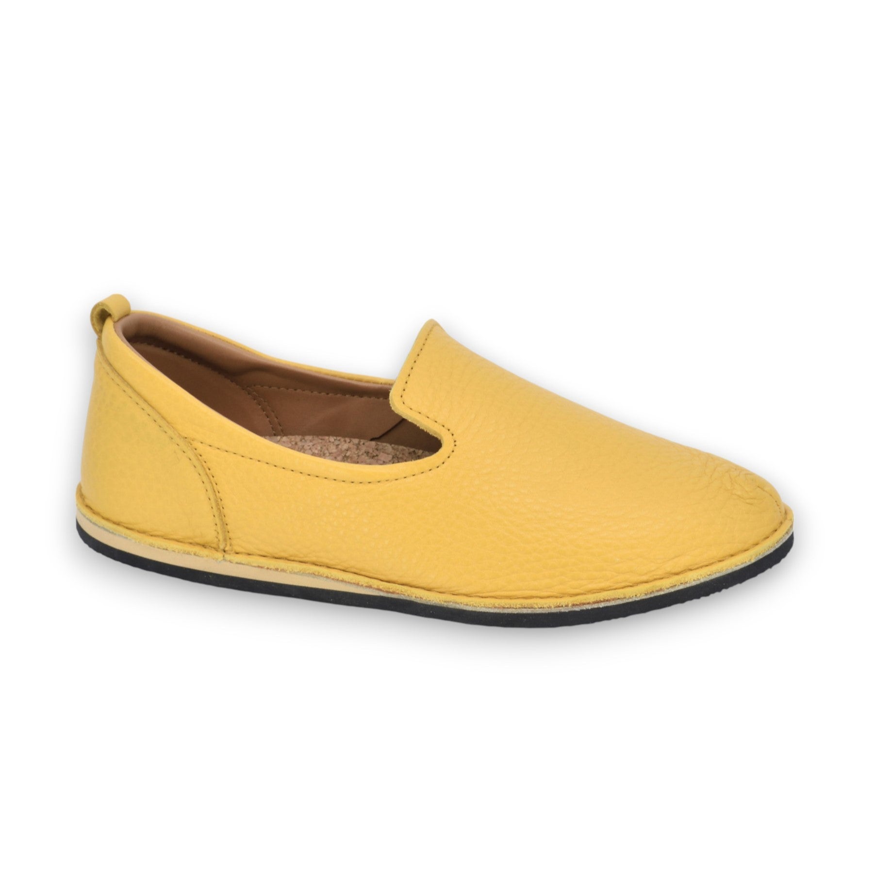 Chaussures TOKU London en cuir jaune classique, vue détaillée