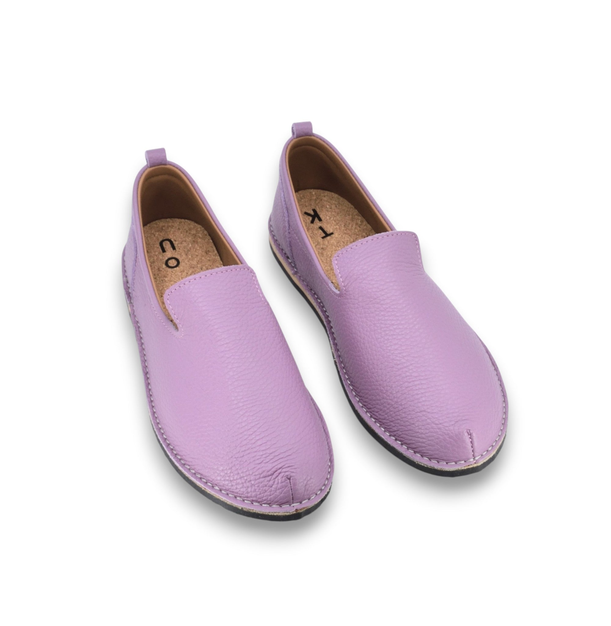 Chaussures TOKU London en cuir lilas classique, vue produit