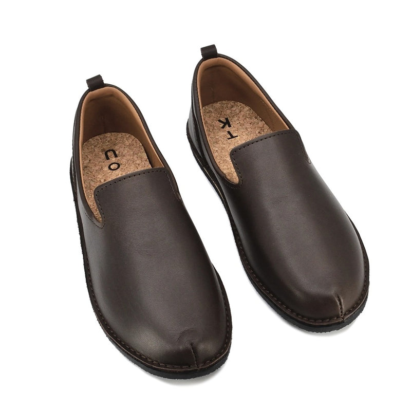 Chaussures TOKU London en cuir marron foncé classique, vue alternative