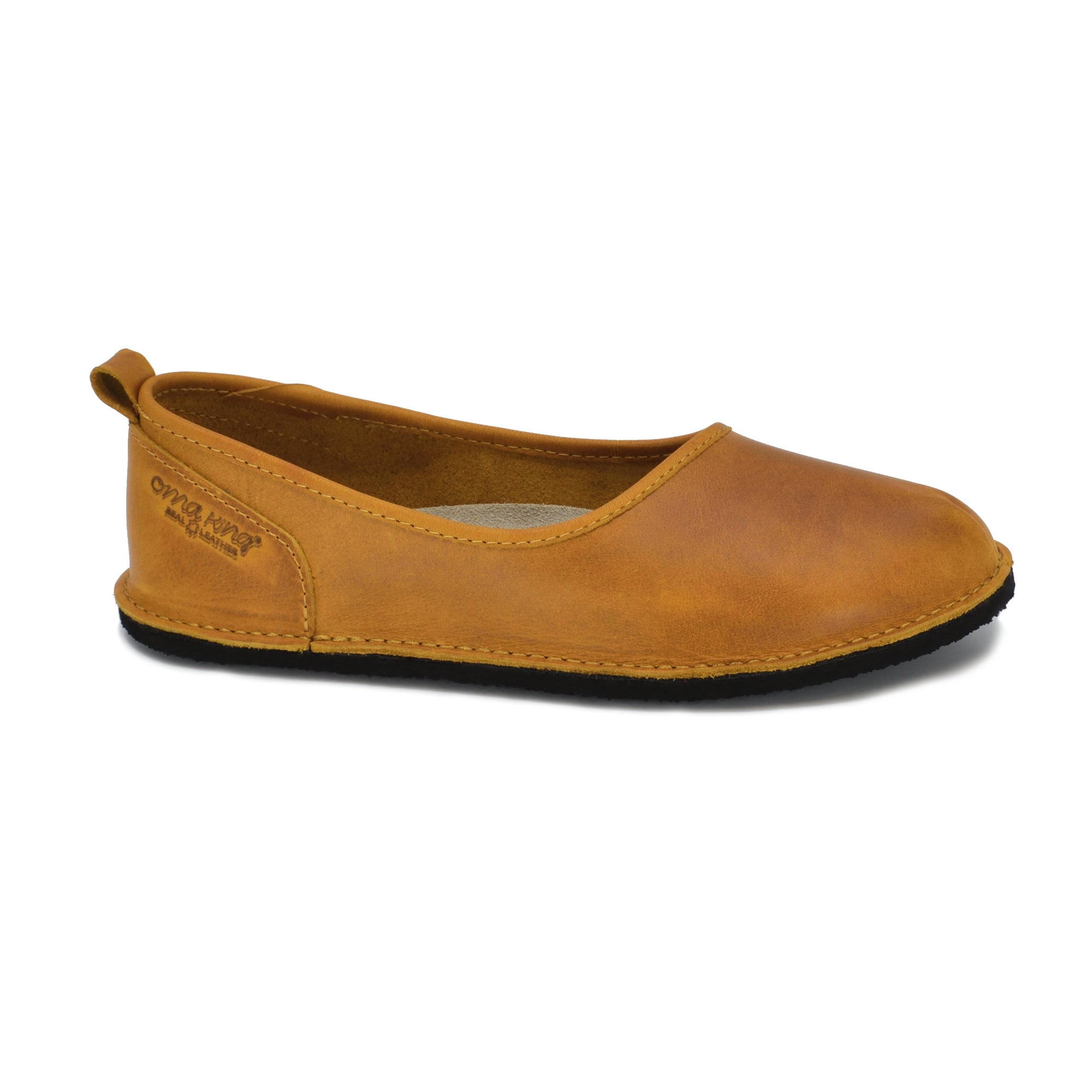 Chaussures Kuutsid OmaKing en cuir jaune, vue produit