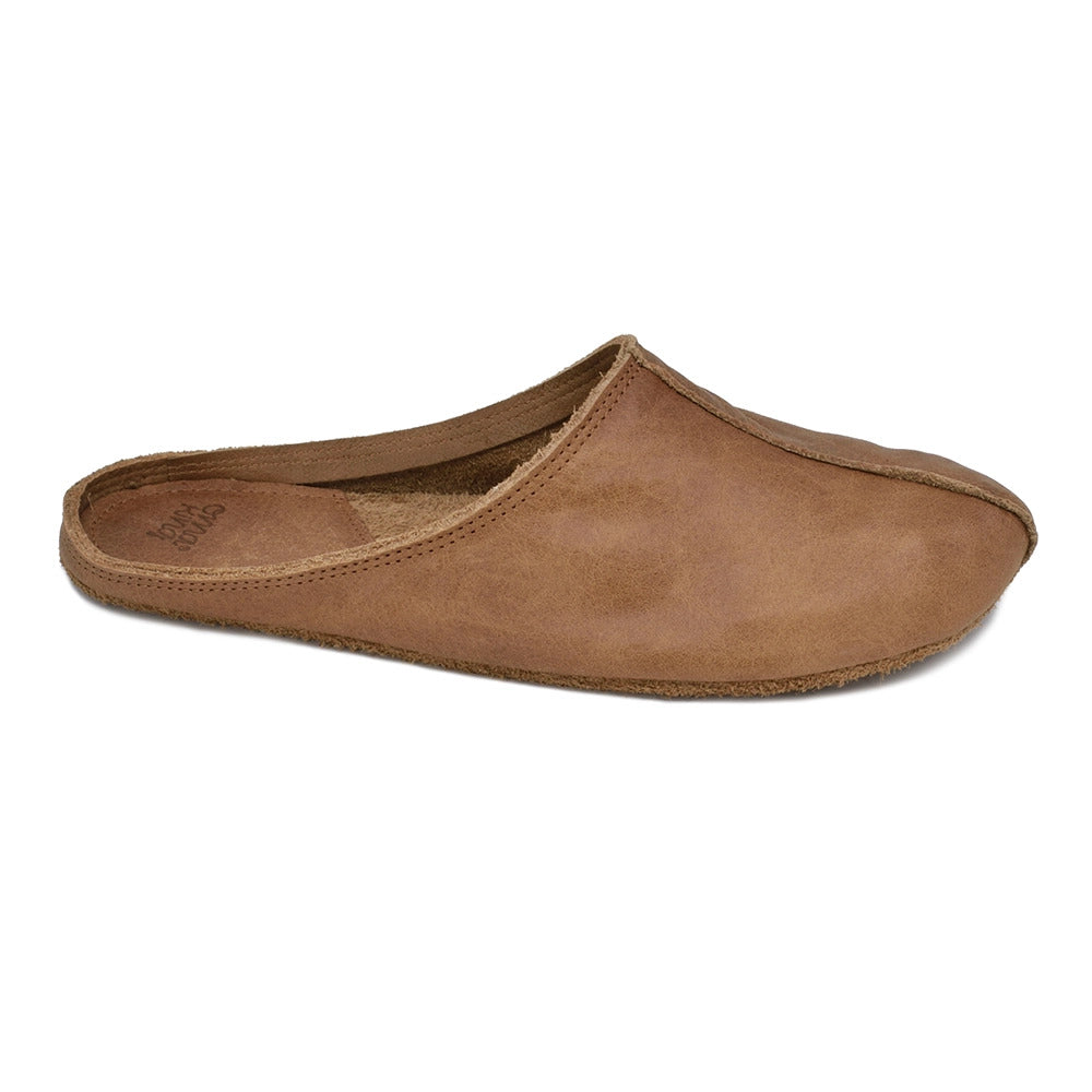 Chaussons unisexes Sulbi en matières recyclées coloris brun, deuxième vue