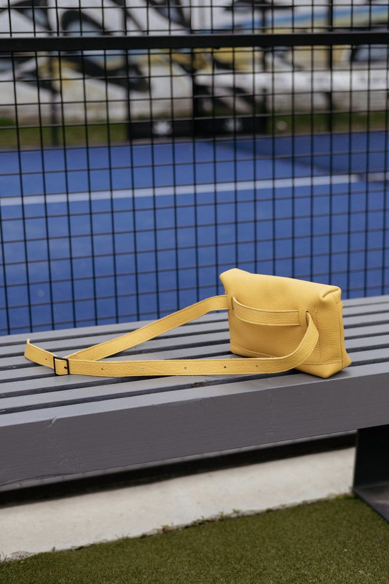 Sac TOKU Lisbon en cuir jaune, vue finale