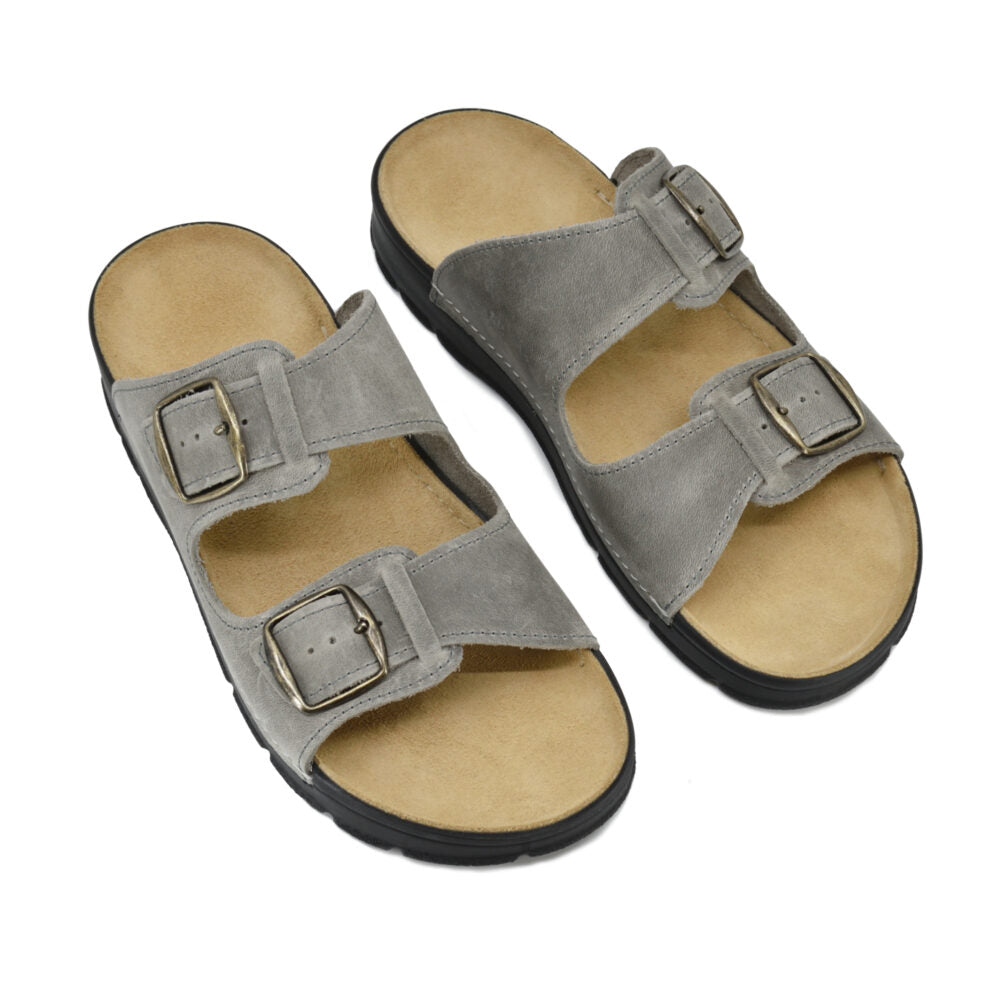 Sandales Märt en cuir gris, vue produit